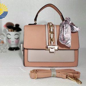 ALDO Top Handle Foldover Pink Satchel Bag.